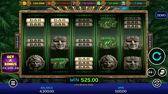 Mayan Madness - payout sa base game
