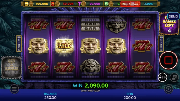 Mayan Madness - panalo sa bonus game